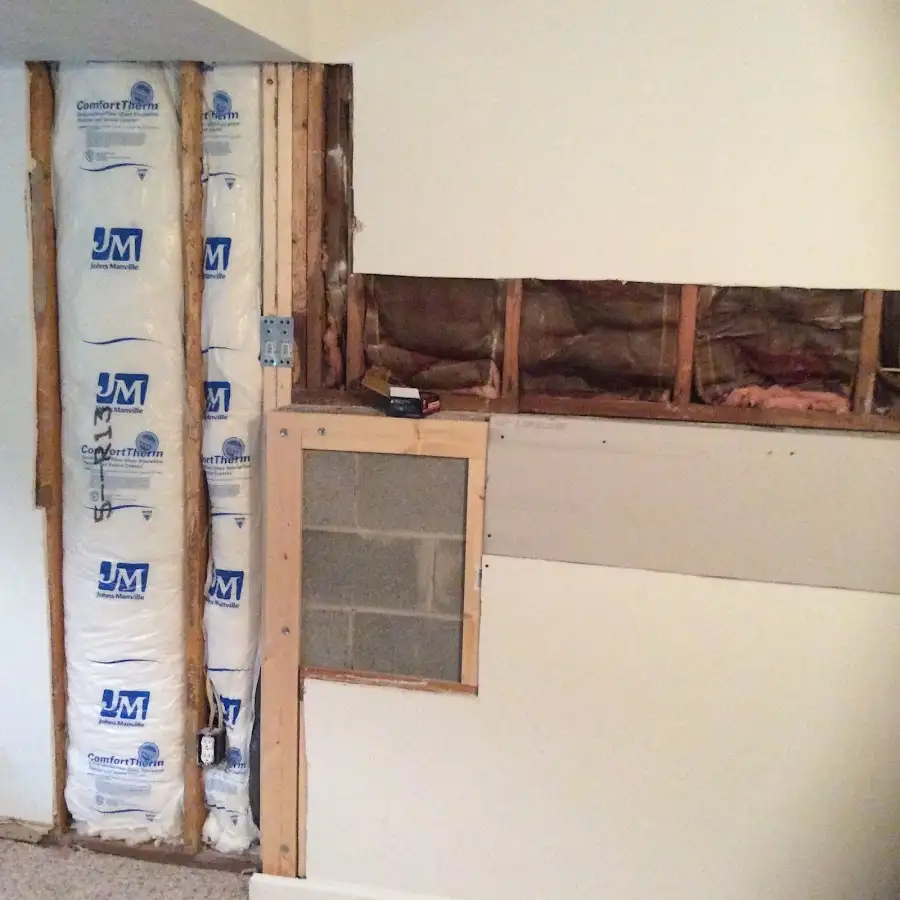 Wall insulation replacement during Contents Cleaning & Restoration in Florence